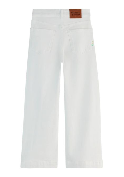 Jeans bambina bianco in cotone Scotch&Soda | 180233/SUBIANCO
