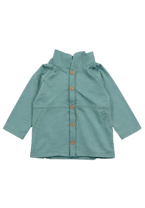 Cardigan neonato verde in cotone SKIKKERLI | CBF29/MAVERDE