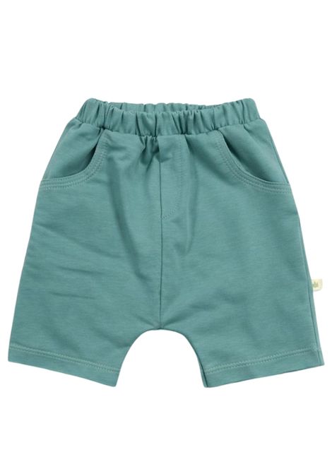 Bermuda neonato verde in cotone SKIKKERLI | PB321/MAVERDE