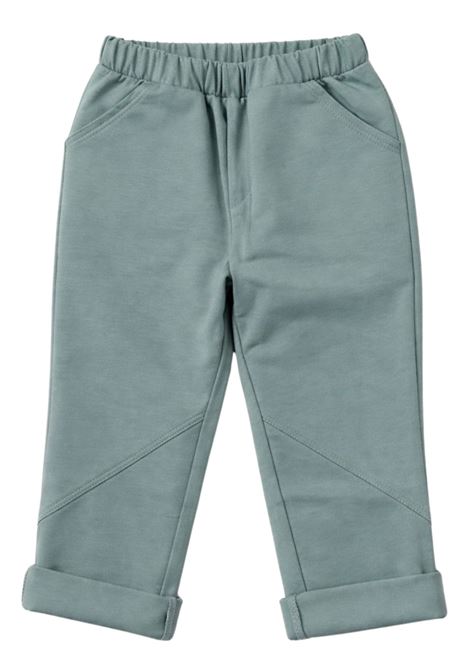 Pantalone neonato verde in cotone SKIKKERLI | PBF322/MAVERDE