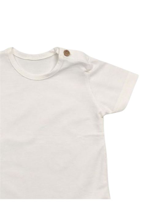 T-shirt neonato panna in cotone SKIKKERLI | RBJ528/MAPANNA