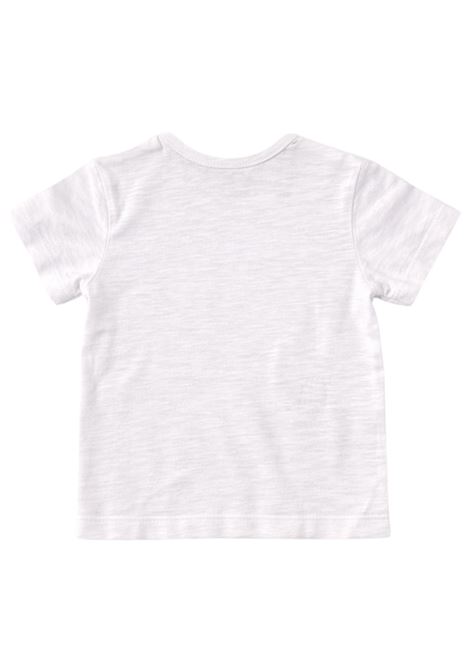 T-shirt neonato in cotone e lino SKIKKERLI | RH532/MABIANCO