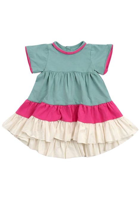 Abito neonata multicolor in cotone SKIKKERLI | VBJ418/MAMULTICOLOR
