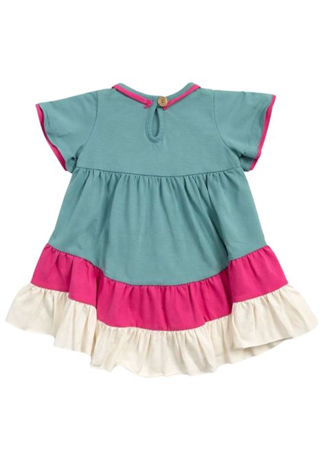 Abito neonata multicolor in cotone SKIKKERLI | VBJ418/MAMULTICOLOR