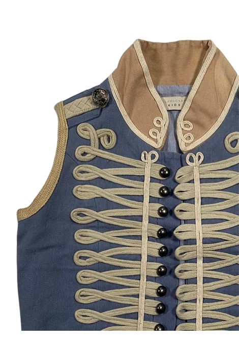 Gilet bambina azzurro in cotone STELLA MC CARTNEY | 400180/FIAZZURRO