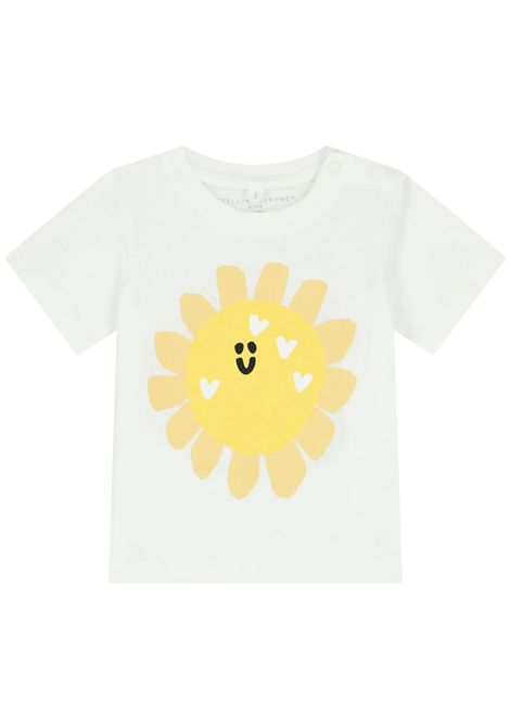 T-shirt neonata bianca in cotone STELLA MC CARTNEY | TU8021/CEBIANCO