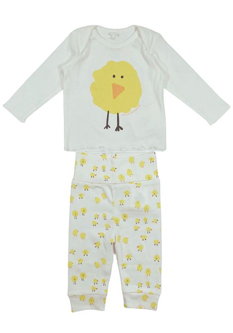 Completo neonata bianco in cotone STELLA MC CARTNEY | TV3550/CEBIANCO