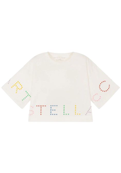 T-shirt bambina bianca in cotone STELLA MC CARTNEY | TV8C51/MOBIANCO