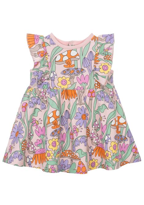 Abito neonata rosa in cotone STELLA MC CARTNEY | TW1022/DEBROSA