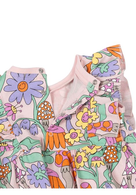 Abito neonata rosa in cotone STELLA MC CARTNEY | TW1022/DEBROSA