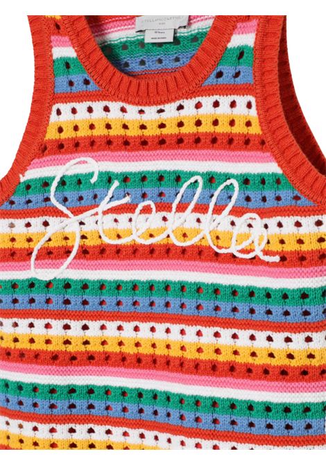 Abito bambina multicolor in cotone STELLA MC CARTNEY | TW1F02/CEMULTICOLOR