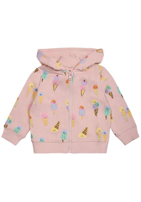 Pink cotton baby sweatshirt STELLA MC CARTNEY | TW4120/MAROSA