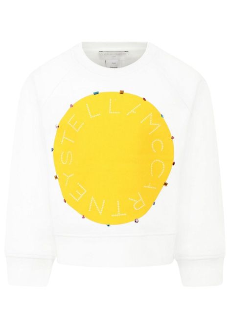 Felpa bambina bianca in cotone STELLA MC CARTNEY | TW4C90/MABIANCO