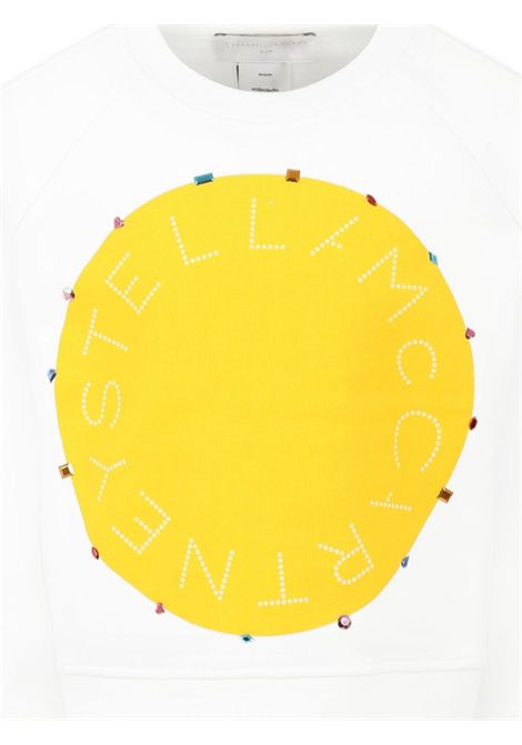 White cotton sweatshirt for girls STELLA MC CARTNEY | TW4C90/MABIANCO