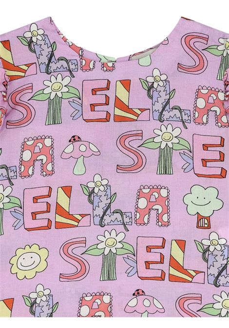 Lilac cotton top for girls STELLA MC CARTNEY | TW5A12/MALILLA
