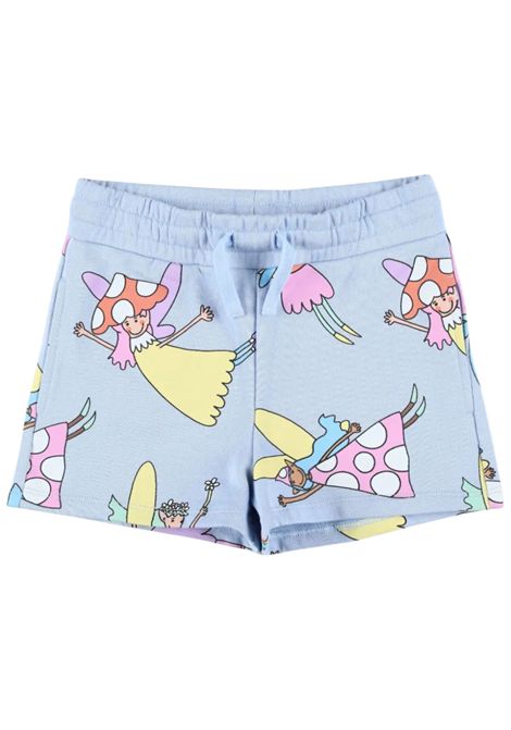 Shorts bambina azzurro in cotone STELLA MC CARTNEY | TW6A19/MOAZZURRO
