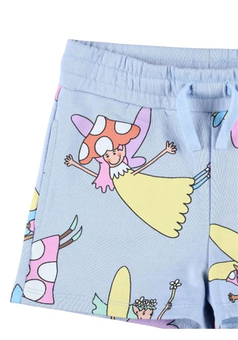 Shorts bambina azzurro in cotone STELLA MC CARTNEY | TW6A19/MOAZZURRO