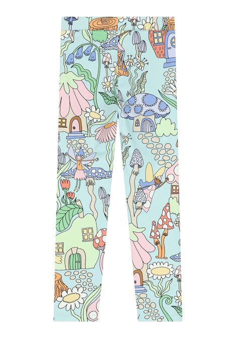 Leggins bambina verde/multicolor STELLA MC CARTNEY | TW6A60/MOVERDE