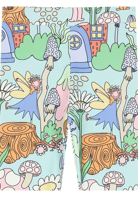 Leggins bambina verde/multicolor STELLA MC CARTNEY | TW6A60/MOVERDE