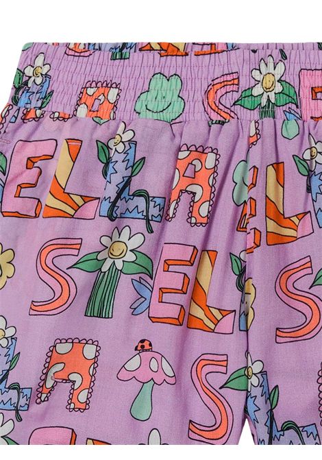 Shorts bambina lilla in cotone STELLA MC CARTNEY | TW6A99/MALILLA