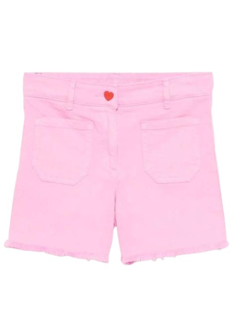 Shorts bambina rosa in cotone STELLA MC CARTNEY | TW6B39/CEROSA