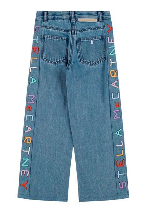 Jeans bambina azzurro in cotone STELLA MC CARTNEY | TW6E40/MADENIM