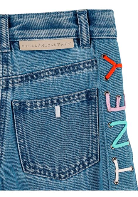 Jeans bambina azzurro in cotone STELLA MC CARTNEY | TW6E40/MADENIM