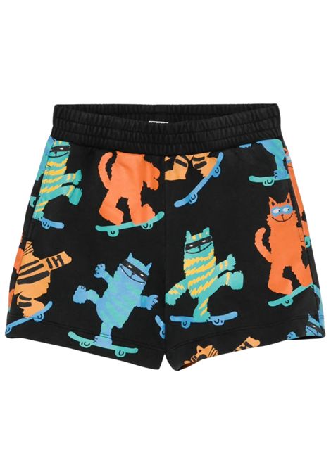 Black cotton Bermuda shorts for children STELLA MC CARTNEY | TW6Q29/MONERO