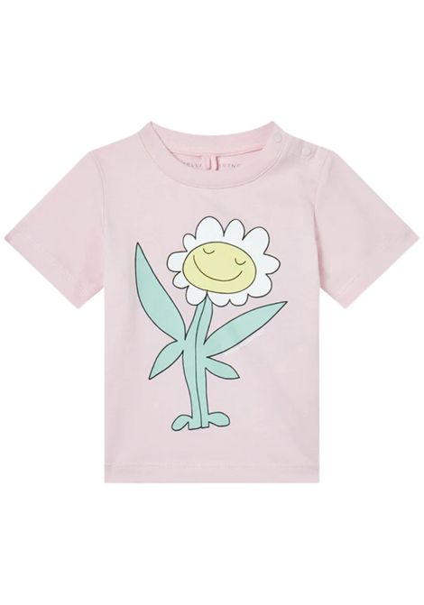 Pink cotton baby T-shirt STELLA MC CARTNEY | TW8001/MAROSA