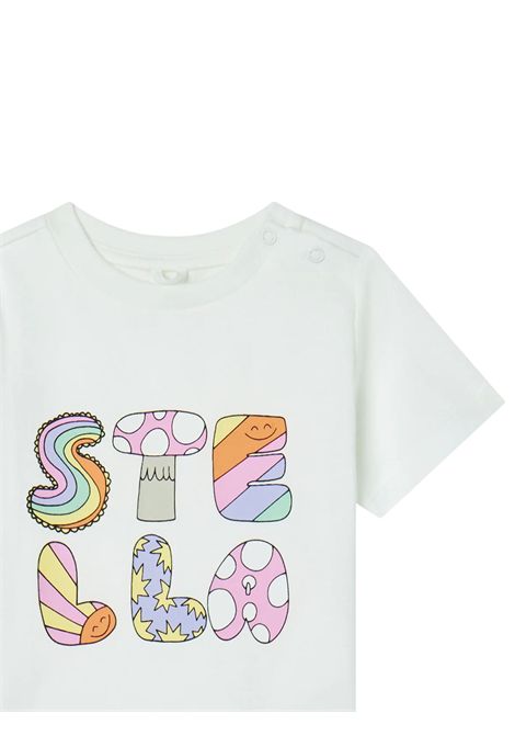 White cotton baby T-shirt STELLA MC CARTNEY | TW8021/MABIANCO