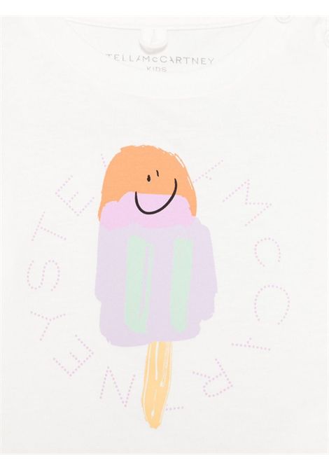 White cotton baby T-shirt STELLA MC CARTNEY | TW8161/MABIANCO