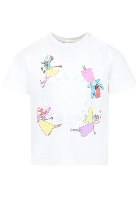 T-shirt bambina bianca in cotone STELLA MC CARTNEY | TW8A21/MOBIANCO