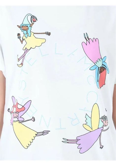 T-shirt bambina bianca in cotone STELLA MC CARTNEY | TW8A21/MOBIANCO