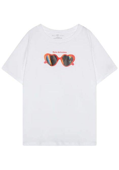 T-shirt bambina bianca in cotone STELLA MC CARTNEY | TW8C81/MABIANCO