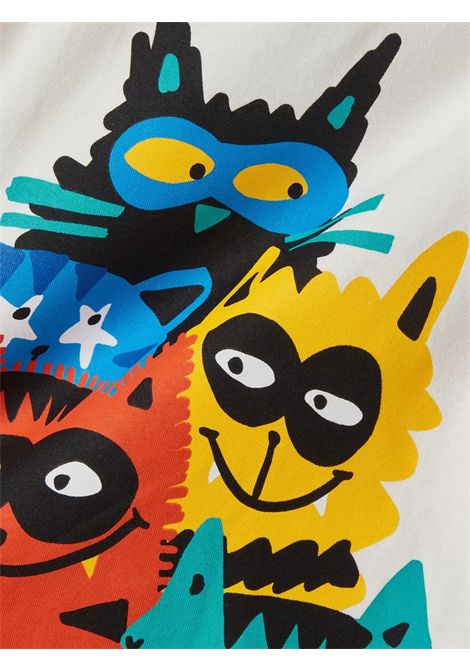 White cotton T-shirt for children STELLA MC CARTNEY | TW8Q41/MOBIANCO