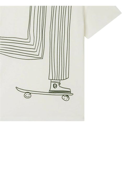White cotton T-shirt for children STELLA MC CARTNEY | TW8Q81/MABIANCO