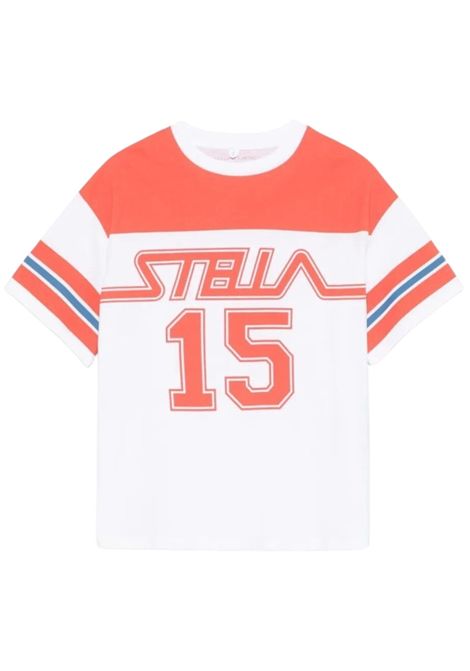 White cotton T-shirt for children STELLA MC CARTNEY | TW8R51/MABIANCO