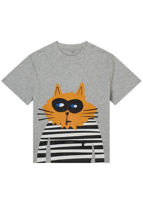 Children's grey cotton T-shirt STELLA MC CARTNEY | TW8S01/MOGRIGIO