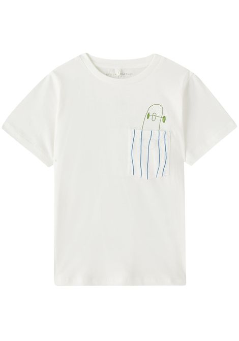 T-shirt bambino bianca in cotone STELLA MC CARTNEY | TW8S11/CEBIANCO