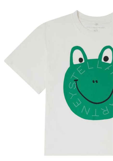 White cotton T-shirt for children STELLA MC CARTNEY | TW8S31/MOBIANCO