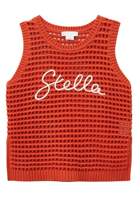 Maglia bambina arancio in cotone STELLA MC CARTNEY | TW9A42/MAARANCIO