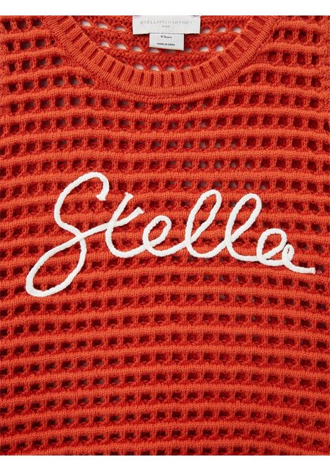 Maglia bambina arancio in cotone STELLA MC CARTNEY | TW9A42/MAARANCIO