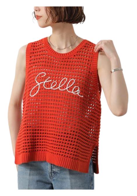 Maglia bambina arancio in cotone STELLA MC CARTNEY | TW9A42/MAARANCIO