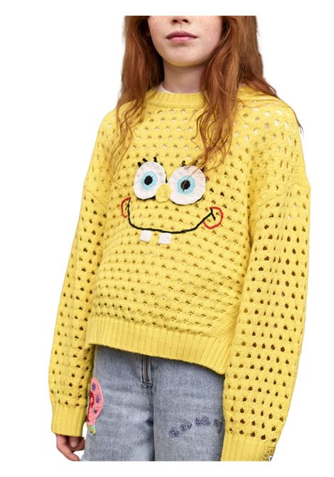 Maglia bambina gialla in cotone STELLA MC CARTNEY | TW9A80/MAGIALLO