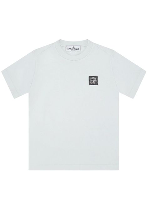 T-shirt bambino azzurra in cotone Stone Island | 2100006/CEAZZURRO