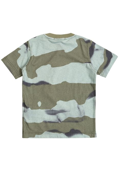 T-shirt bambino camouflage in cotone Stone Island | 2100008/MACAMOUFLAGE
