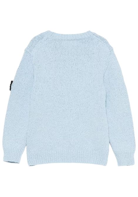 Maglione bambino azzurro in cotone Stone Island | 5100019/CEAZZURRO