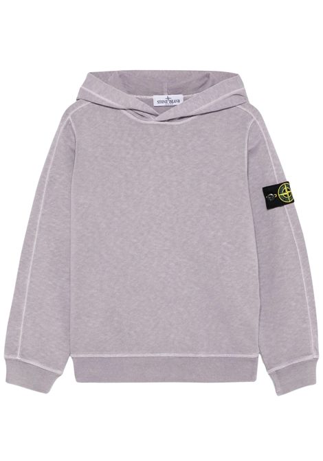 Felpa bambino lilla in cotone Stone Island | 610003S/CElilla
