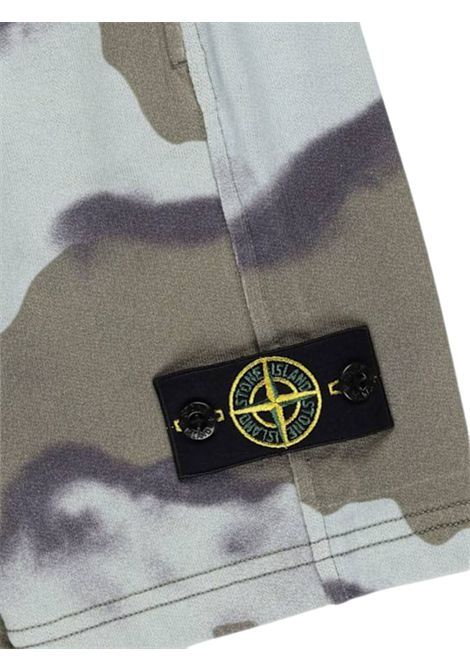 Bermuda bambino camouflage in cotone Stone Island | 6200007/CECAMOUFLAGE