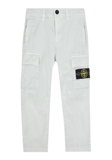 Pantalone bambino grigio in cotone Stone Island | 781630410/CEGRIGIO